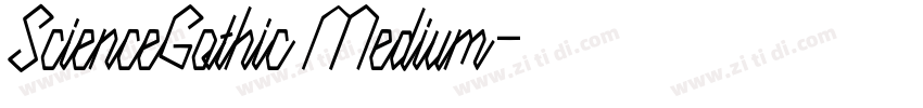 ScienceGothic Medium字体转换